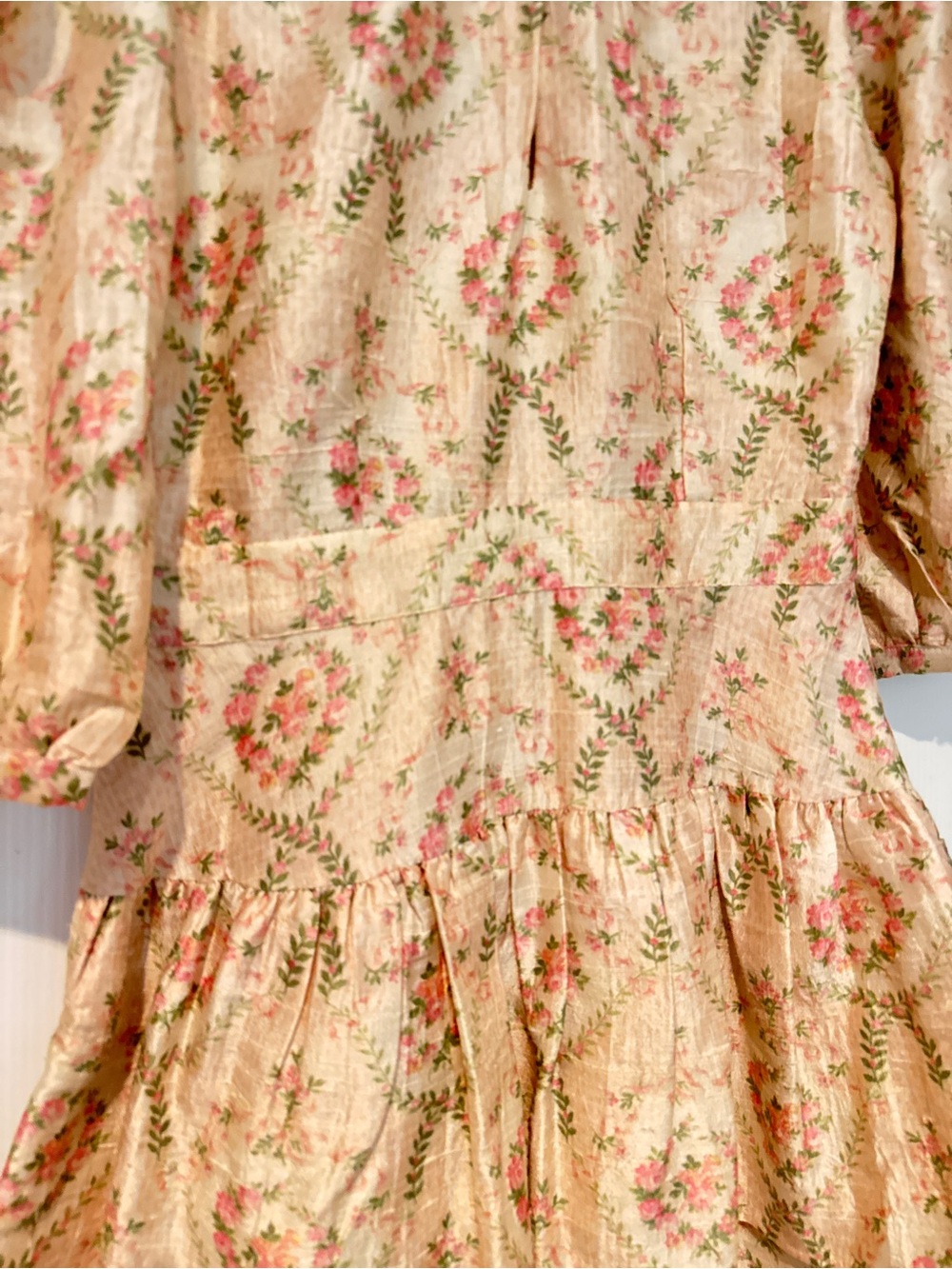 LoveShackFancy Cream and Pink Rococo Dress - Picture 12 of 12
